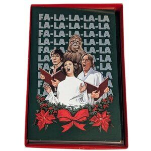 Holiday Star Wars Caroling Cards Christmas Princess Leia Chewbacca Luke Han 9 Ct